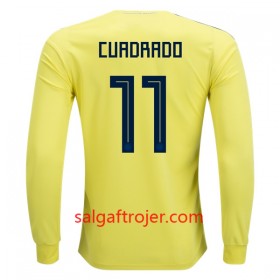 Colombia Fodboldtrøjer Cuadrado 11 Hjemmebanesæt VM 2018 Langærmet